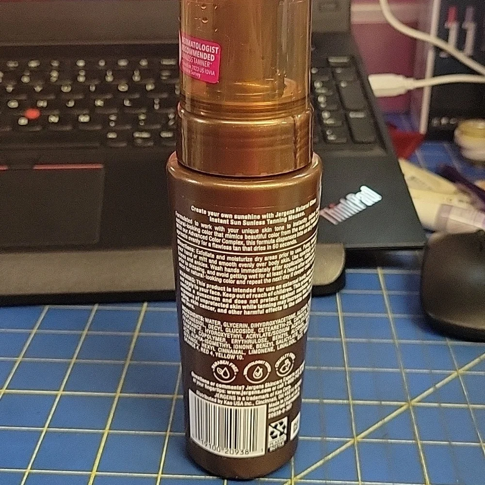Erge Natural Glow Instant Sun Tanning Mousse - Deep Bronze 177ml New
